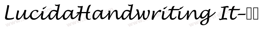 LucidaHandwriting It字体转换
